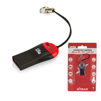 LEITOR DE CARTÃO MICRO SD USB EXTERNO XTRAD UF0013