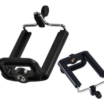 SUPORTE CLIP PARA CELULAR COM ROSCA 1/4 PARA TRIPE