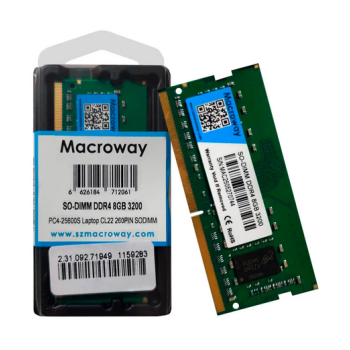 MEMORIA NOTEBOOK DDR4 MACROWAY 8GB 3200MHZ