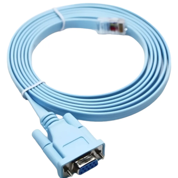 CABO CONSOLE SERIAL RS-232 DB9 FEMEA X RJ45 MACHO 1,8M AZUL