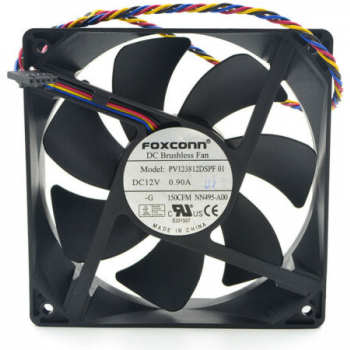 COOLER PARA GABINETE 120X120X38 12V FOXCONN PV123812DSPF01 PRETO