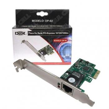 PLACA DE REDE 10/100/1000 PCI-EXPRESS DEX DP-02