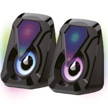 CAIXA DE SOM USB X-CELL  XC-XM-19 2X5W RMS COM LED