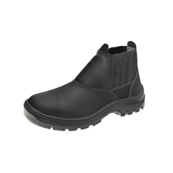 BOTINA ELÁSTICO COURO PRETO C/B AÇO 10VB48-A 36 VULCAFLEX C.A 43339 - MARLUVAS