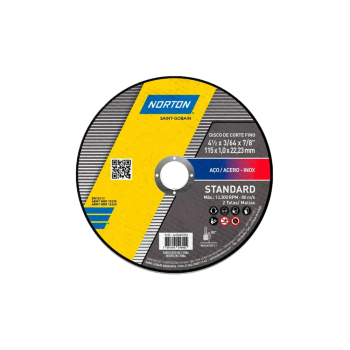 DISCO CORTE STANDARD-115x1,0x22,23 - NORTON