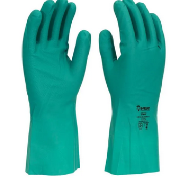 LUVA NITRÍLICA VERDE C/ FORRO ANTIDERRAPANTE  LV-NVF 7P  C.A 41819  - IMBAT