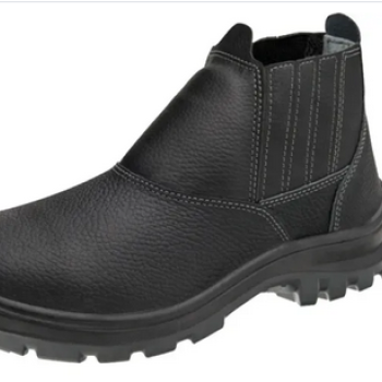 BOTINA ELASTICO COURO PRETO C/B PVC 11SFB48-BP 46 SAFETY FLEX C.A 43164 - MARLUVAS