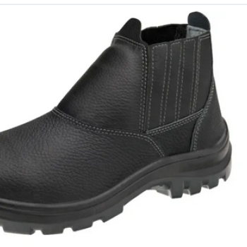 BOTINA ELÁSTICO COURO PRETO C/B PVC 10VB48-BP 41 VULCAFLEX C.A 43377 - MARLUVAS