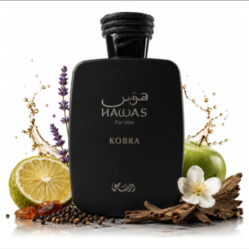 PERFUME HAWAS KOBRA RASASI EDP 100ML ORIGINAL FIXAÇÃO 12H