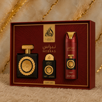 KIT NEBRAS LATTAFA PRIDE - PERFUME EDP 100ML + EDP 20ML + DESODORANTE SPRAY 200ML