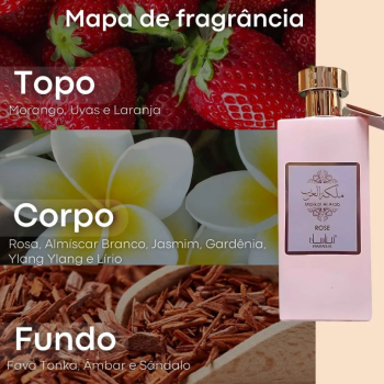 PERFUME MANASIK MALIKAT AL ARAB ROSE EDP 100ML