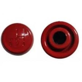 MANOPLA BOLA  CAMBIO COM ROSCA FINA FUSCA GHIA KOMBI COR VERMELHA AP1435
