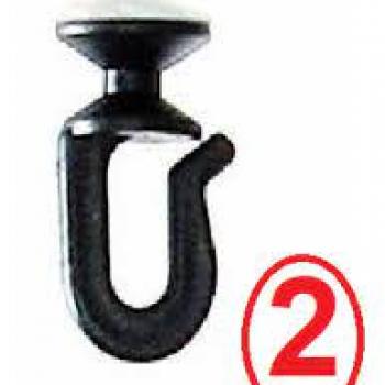 RODIZIO DE CORTINA MERCEDES MB 1618/1932 PRETO COD.1312