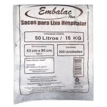 SACO P/LIXO INFEC 50L EMBALAC C/100