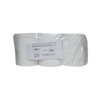 TOALHA BOBINA AUTO CORTE  6x200- 100% CELULOSE VIRGEM- TB 110