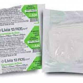 COMP GAZE LIVIA 13 FIOS ESTERIL C/ 10 UNID AMERICA