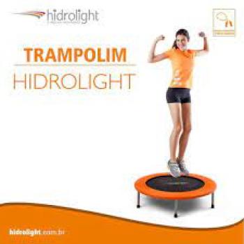 Mini Trampolim Jump Profissional FL16 Preto Hidrolight