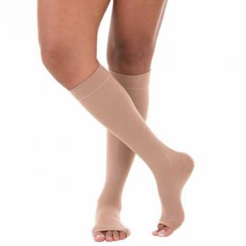 VENOSAN COMFORT COTTON 20-30 AD XG CURTA PE ABERTO BEGE