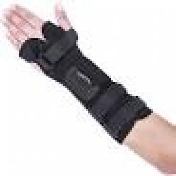 BC0657-CP ORTESE LONGA MERCUR C/TALA P/PUNHO BILATERAL PRETO G