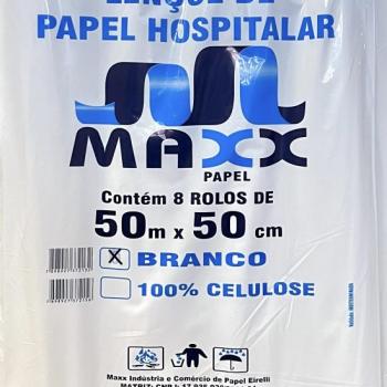LENCOL HOSP. 50X50M BRANCO MAXX PAPEL