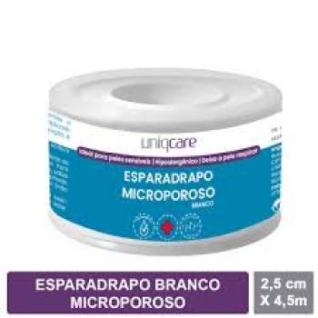 ESPARADRAPO MICROPOROSO 2,5CM X 4,5M  UNIQMED