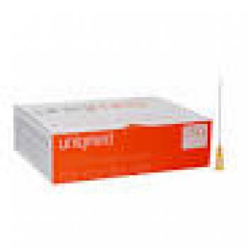 MICROCANULAS 25G (0,50MM) X 40MM -UNIQMED COM AGULHA AUXILIAR 23GX1 - CX 12UN