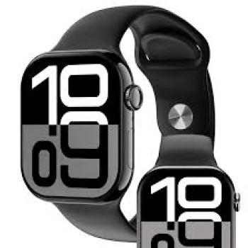 Smartwatch S10 Série 10 X Com Chatgpt - Modelo 2025 - Microwear - Relogio inteligente - Caixa Preta/Pulseira Preta Desenho Da Pulseira lisa Silicone Premium - Bluetooth Chamadas
