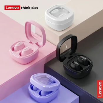 Fone de Ouvido Gamer In-Ear Sem Fio Lenovo XT62 Rosa com Luz LED