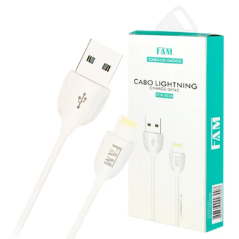 Cabo De Carregamento Fam Fca-x510 Usb-a e Lightning