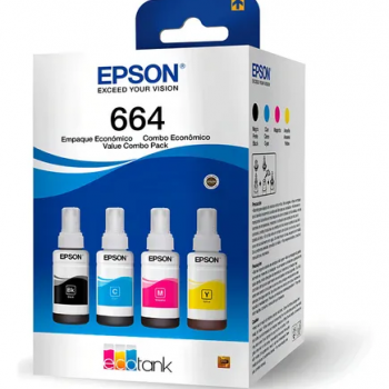Kit 4 Tintas Epson 664 Genuina
