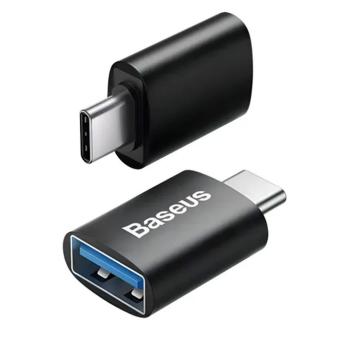 Adaptador Baseus Otg Type C 3.1 Macho Para Usb 3.0 A Fêmea Preto