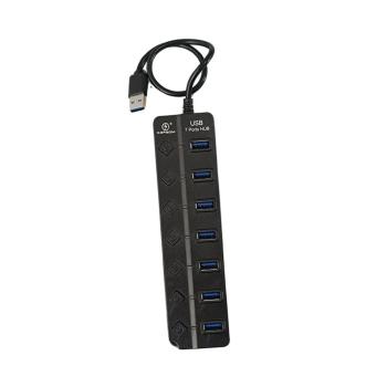 Adaptador Hub Kapbom KA-H70U 7 Portas USB 3.0 com Chave