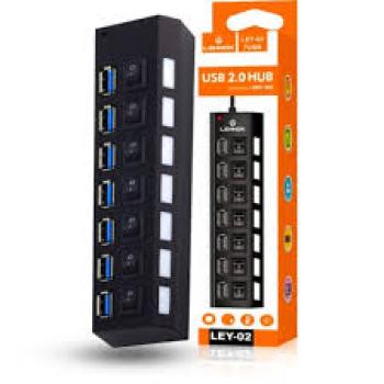 Hub Usb 7 Portas Usb 2.0 Lehmox Ley-02