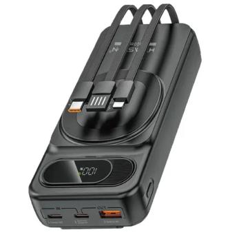 Power Bank Hmaston Yd81 20.000mah C/ Carregamento Magnético Preto