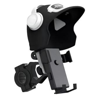 Suporte Celular Estilo Capacete Moto -proteção Solar E Chuva Le-106
