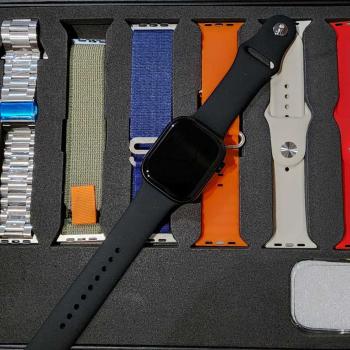 Relógio smartwatch inteligente W57 Pro Max com 7 pulseiras