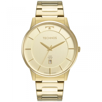 Relógio Technos Masculino Slim Dourado GM10YP/1X