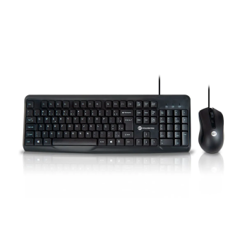 Kit Teclado e Mouse com fio Black Elegance | Goldentec GET
