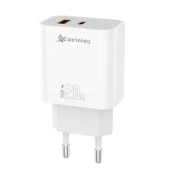 Carregador Peining Turbo duas portas USB + TPC PD20W PEI-PD104