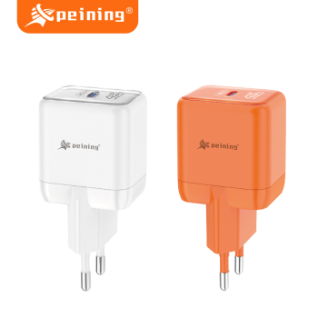 Carregador Turbo Peining PEI-333-5 45W GaN USB-C | Carregamento Rápido PPS | Compacto e Eficiente