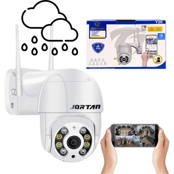 Câmera de Segurança Externa Hd Visão Noturna Infravermelho Led IP66 Jortan Origins Y20 Cor Branca