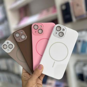 Silicone Case Magsafe Proteção camera