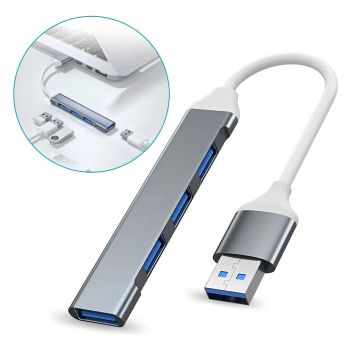 Hub Usb Adaptador 3.0 Extensor 4 Portas Speed Hd Pen Drive Pc Notebook 5 Gbps Personalized View