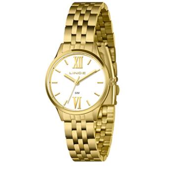 Relogio Lince Feminino Dourando Analógico LRGH290L30