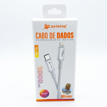 CABO DE DADOS USB-C IPHONE TURBO 30W 2M PEINING PEI-J28L