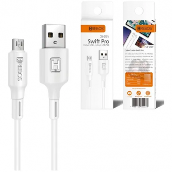 Cabo Celular Usb Turbo Hrebos Swift Pro Cb-215v Micro Usb V8