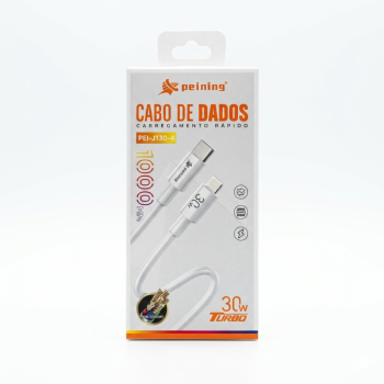 CABO DE DADOS TURBO USB-C IPHONE 30W 1M PEINING PEI-J130-4