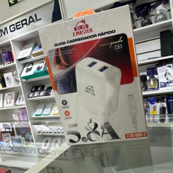 Carregador Iphone Zmaster 2usb Z-CR0001-1