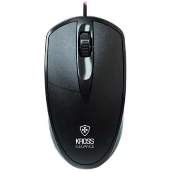 Mouse Kross Elegance Ke-m099 Usb 1.000 Dpi Preto Plug & Play