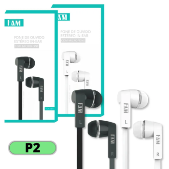 Fone de Ouvido Intra-Auricular com Microfone - FAM - FCA-E081